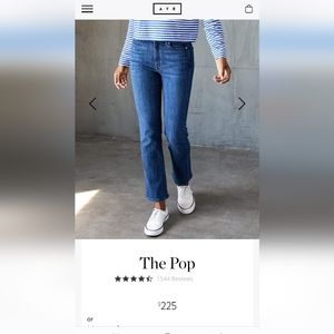 AYR Straight Ankle Jeans The Pop Sz 32 NWOT